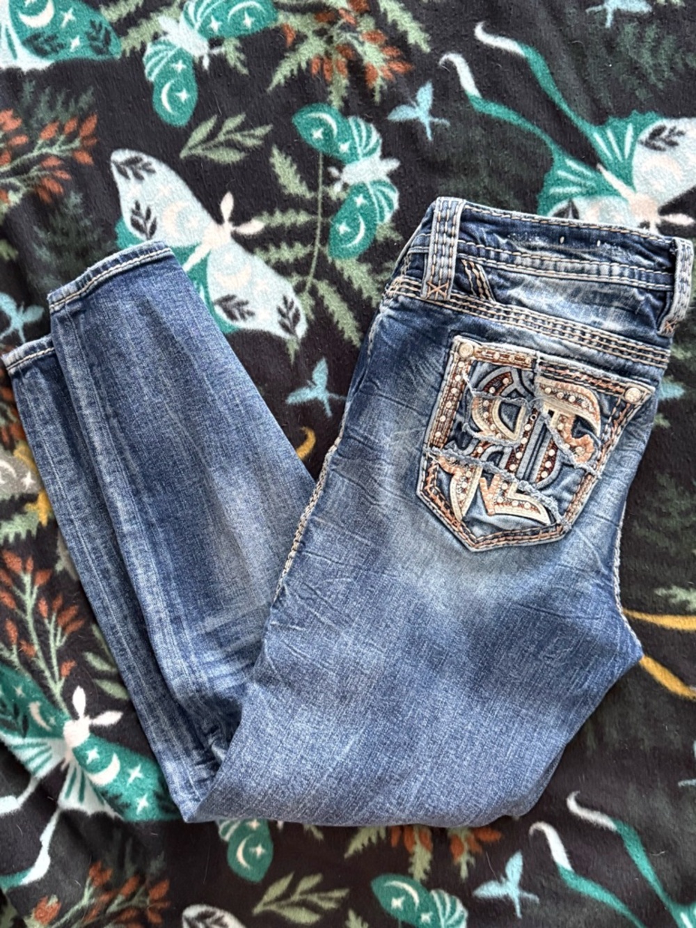 Rock revival Easy Ankle Skinny Jeans Size 29 - Picture 5 of 8